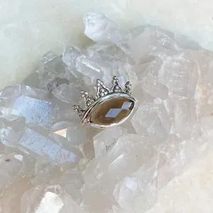 Smoky Quartz Rose Cut Ring - Chloe