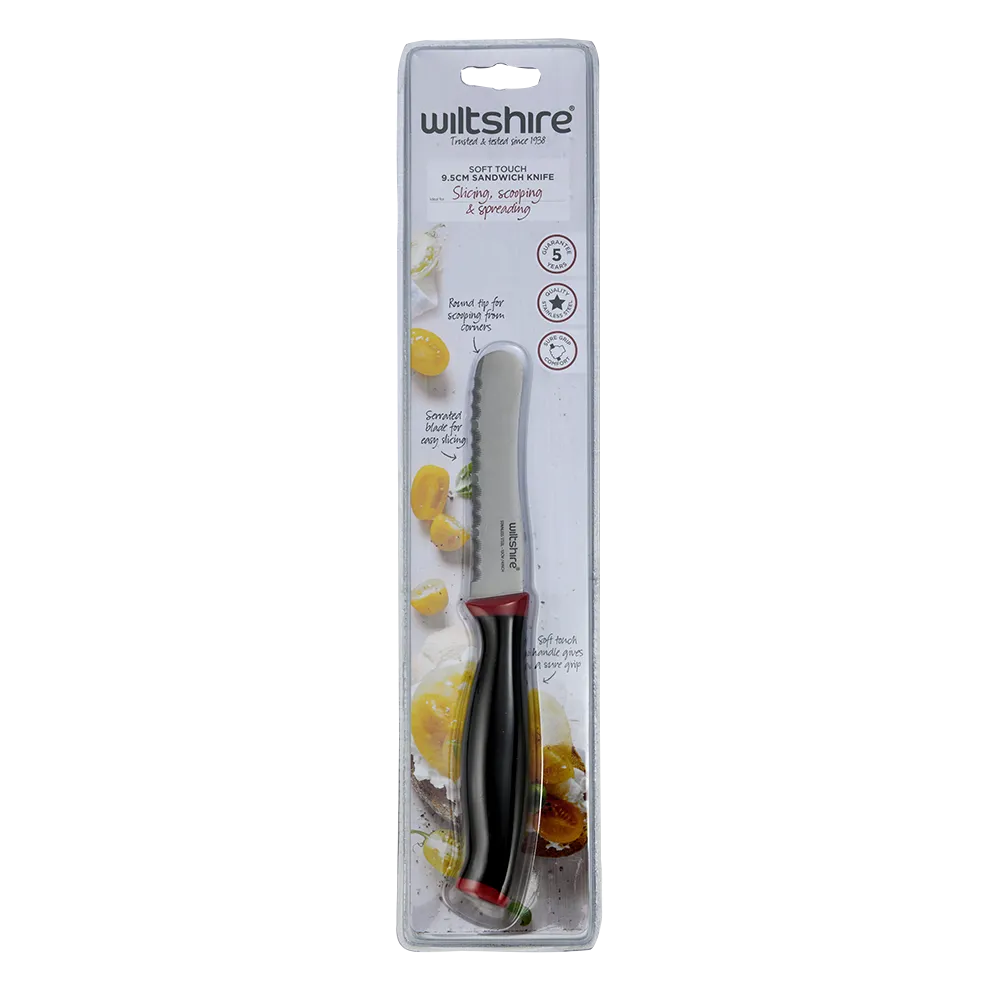 Soft Touch Sandwich Knife 9.5cm