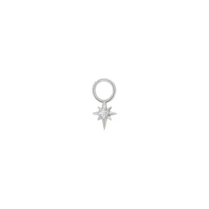 Sterling Silver Cubic Zirconia Star Earring Charm by Ania Haie