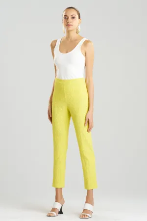 Stretch Texture Jacquard Ankle Pants
