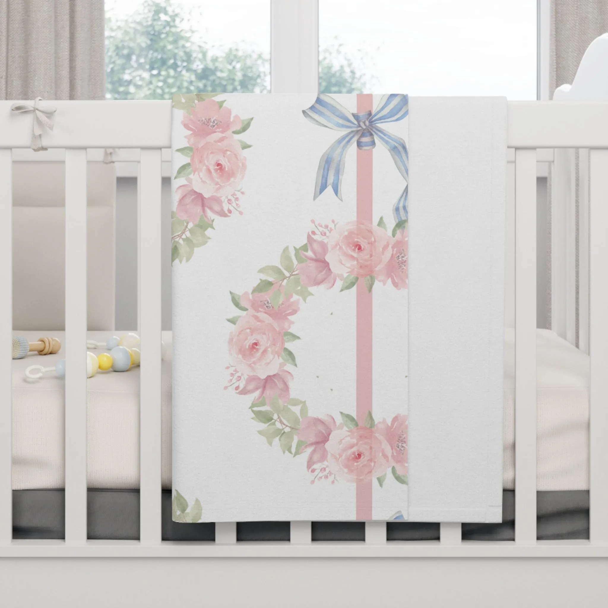 Sutton Print Fluffy Softness Cuddle Fleece Baby Blanket