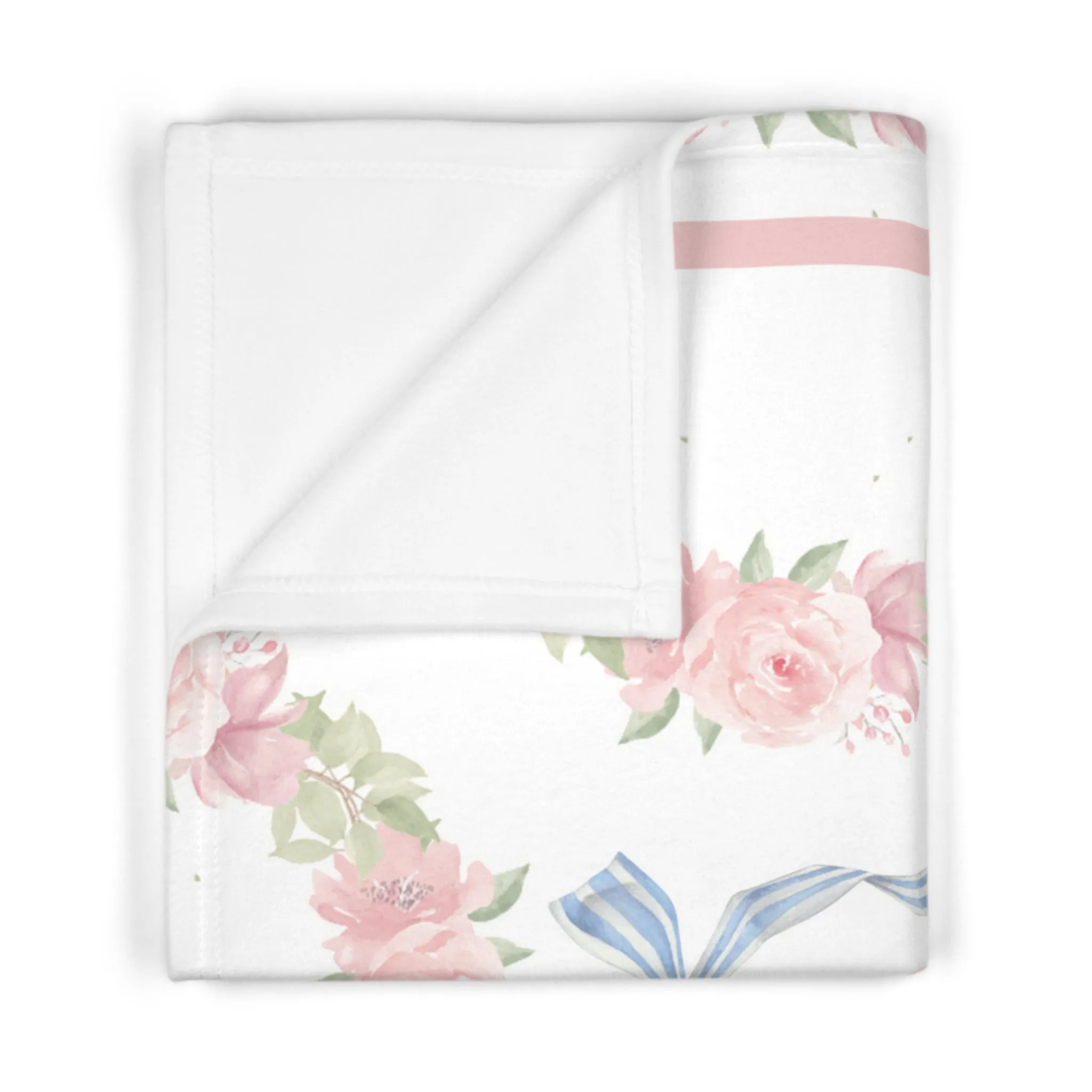 Sutton Print Fluffy Softness Cuddle Fleece Baby Blanket