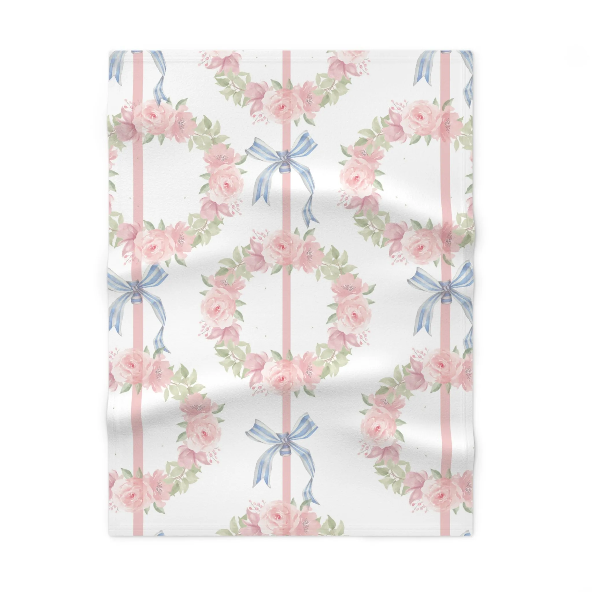 Sutton Print Fluffy Softness Cuddle Fleece Baby Blanket