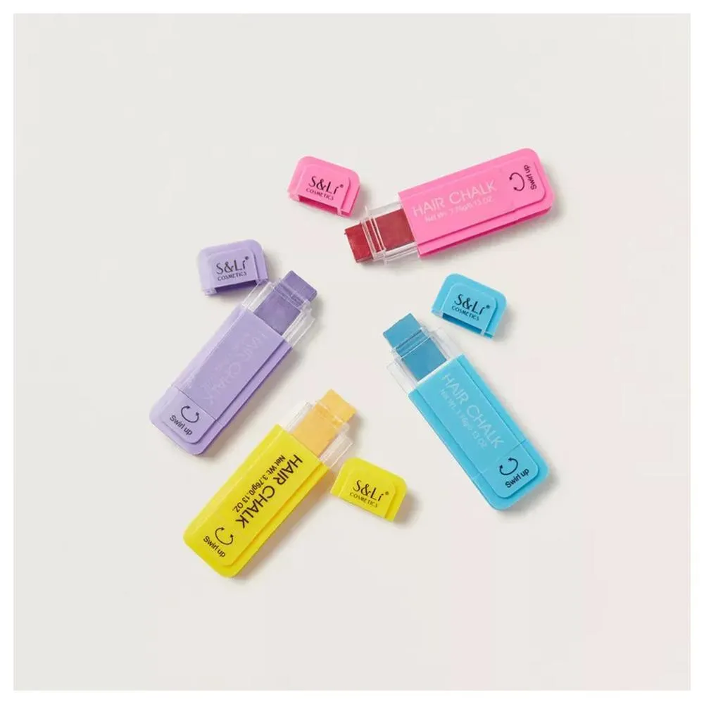 Swirl Up 5 Hair Chalk Color Set - 5  Ages - Paraben Free - For Girls