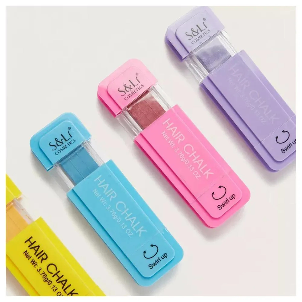Swirl Up 5 Hair Chalk Color Set - 5  Ages - Paraben Free - For Girls