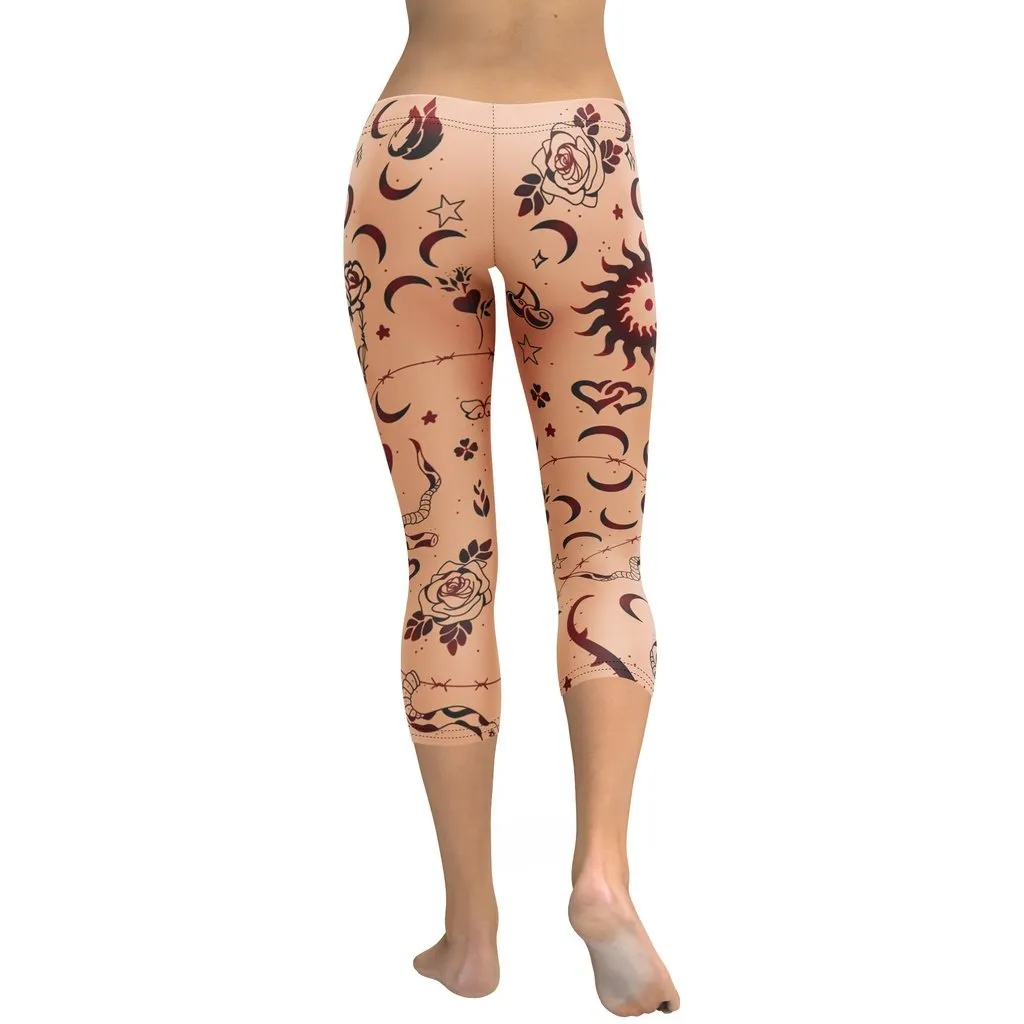 Tattoo Inspired Capris