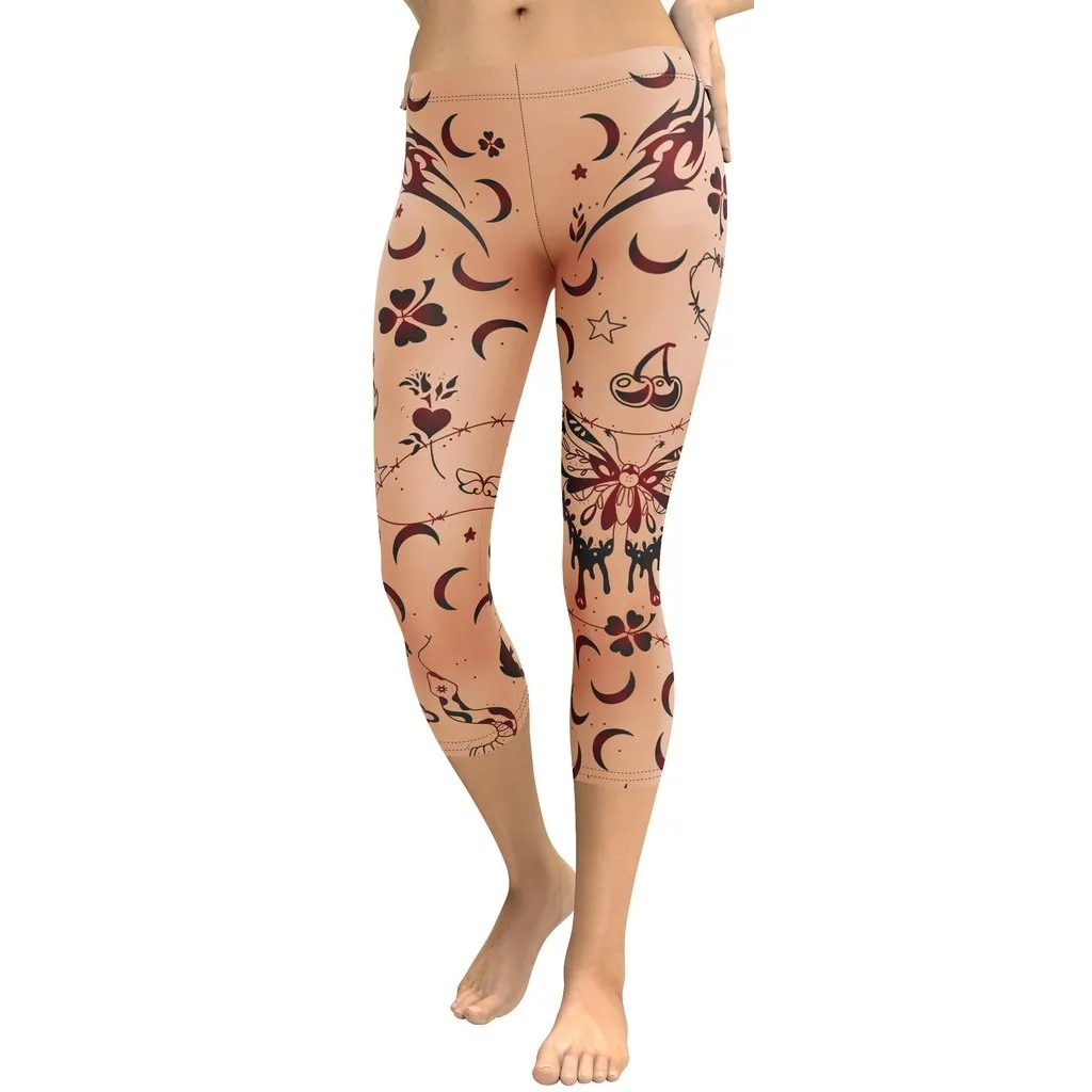 Tattoo Inspired Capris