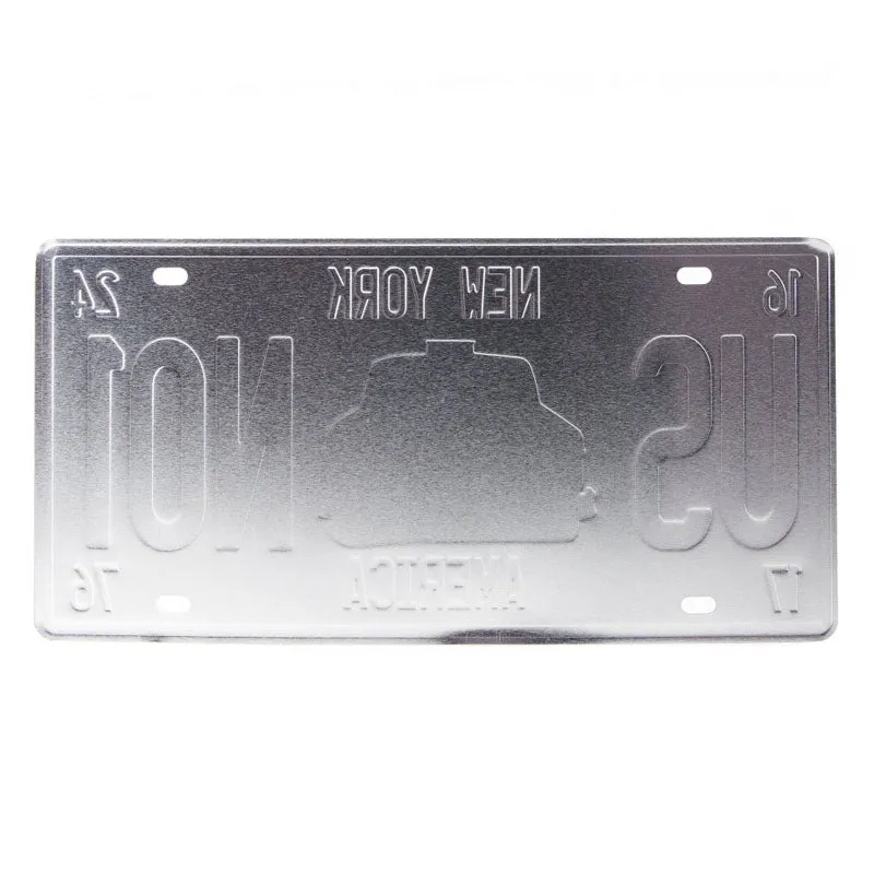 Taxi Us No1 Number Plate Wall Accent