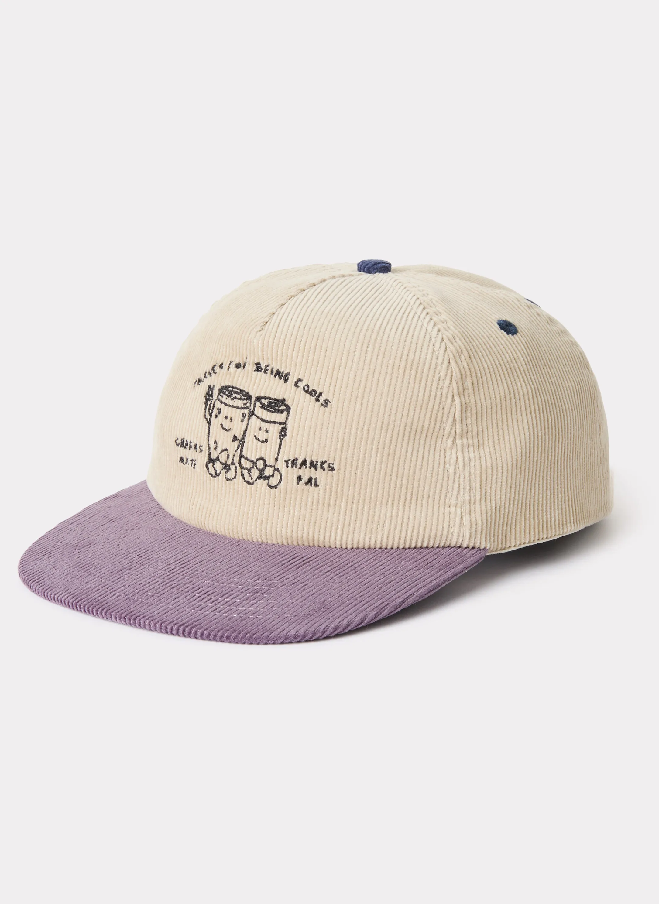 Thanks Cap Bone/Lilac Cord