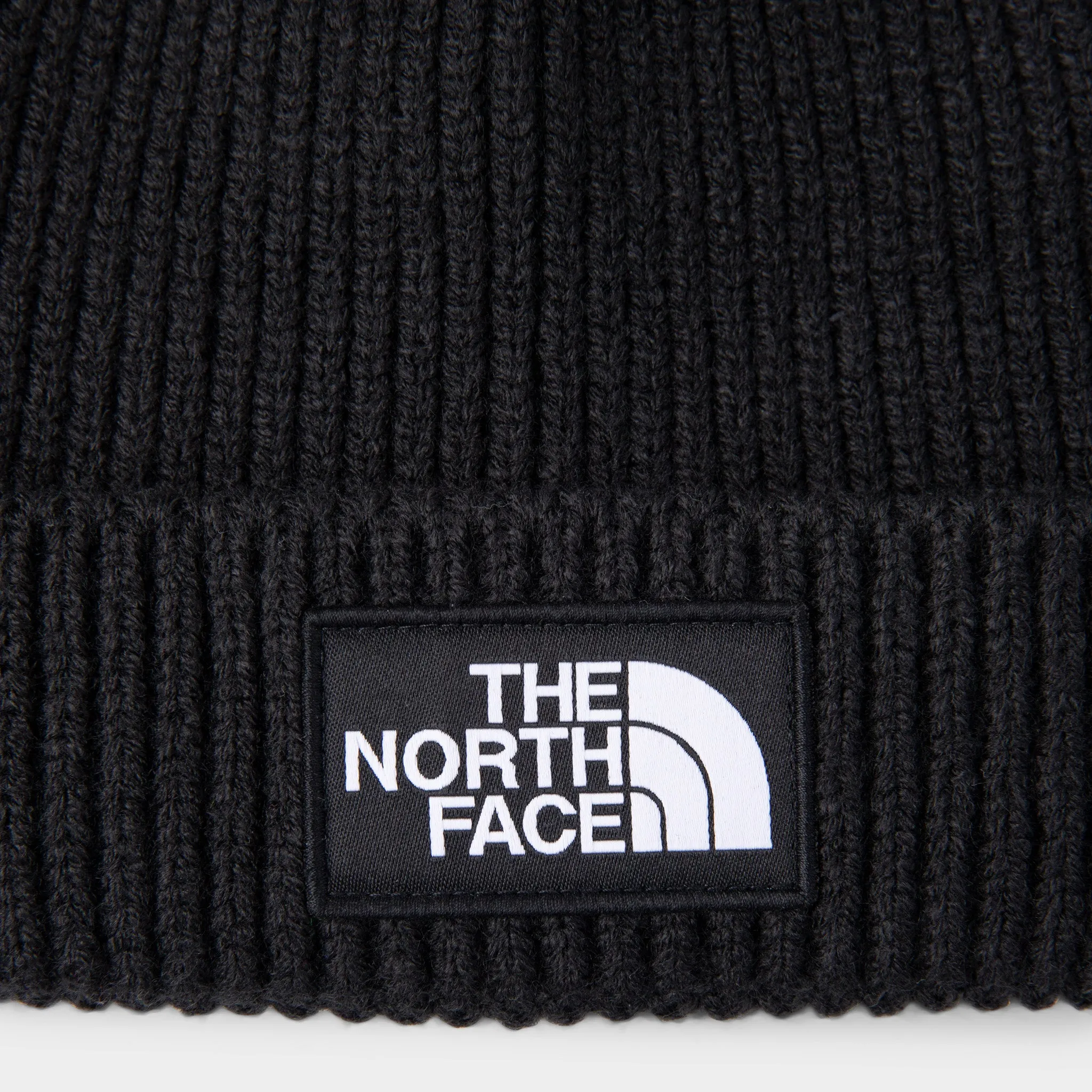 The North Face Children's Box Logo Cuffed Beanie / TNF Black