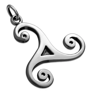 Triskele Pendant - Sterling Silver