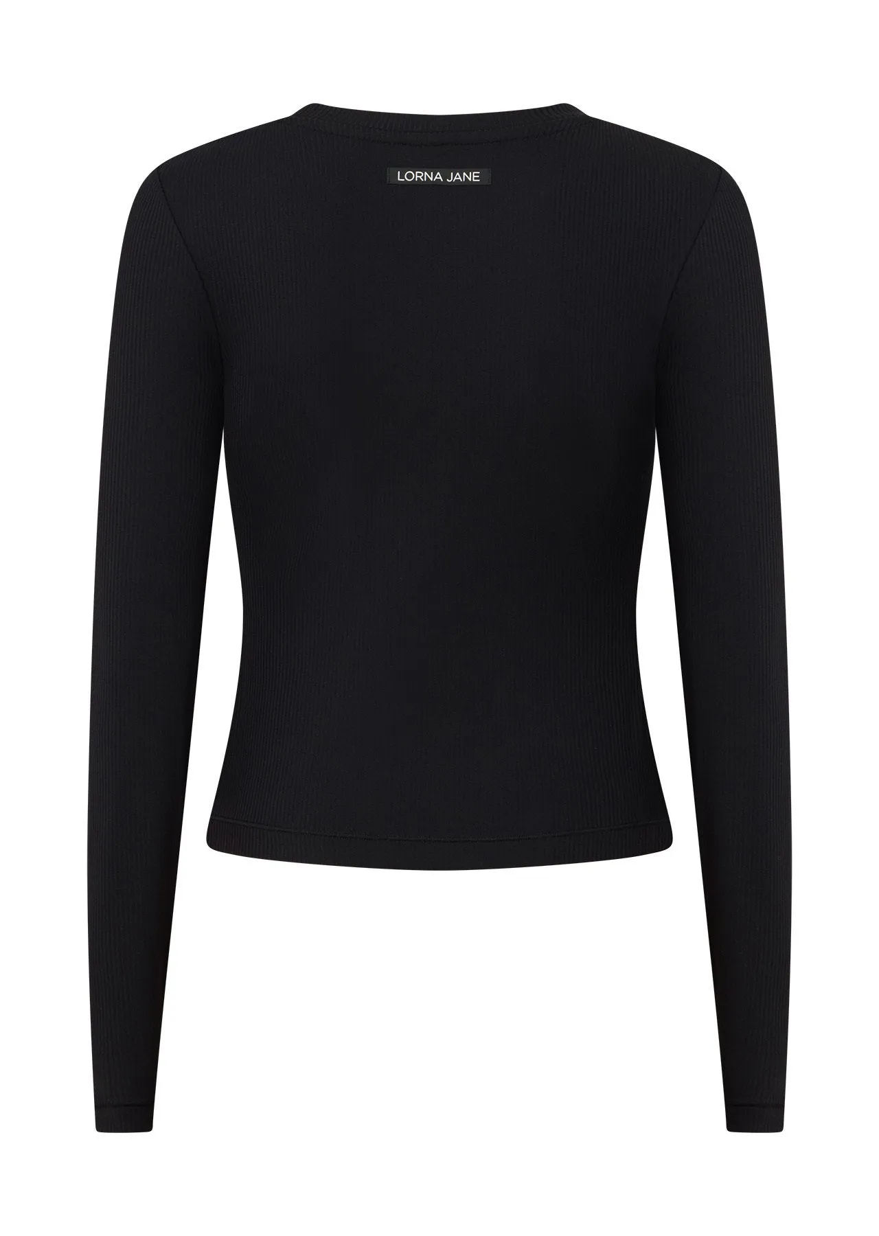 Ultimate Comfort Anti-Odour LS Rib Top | Black