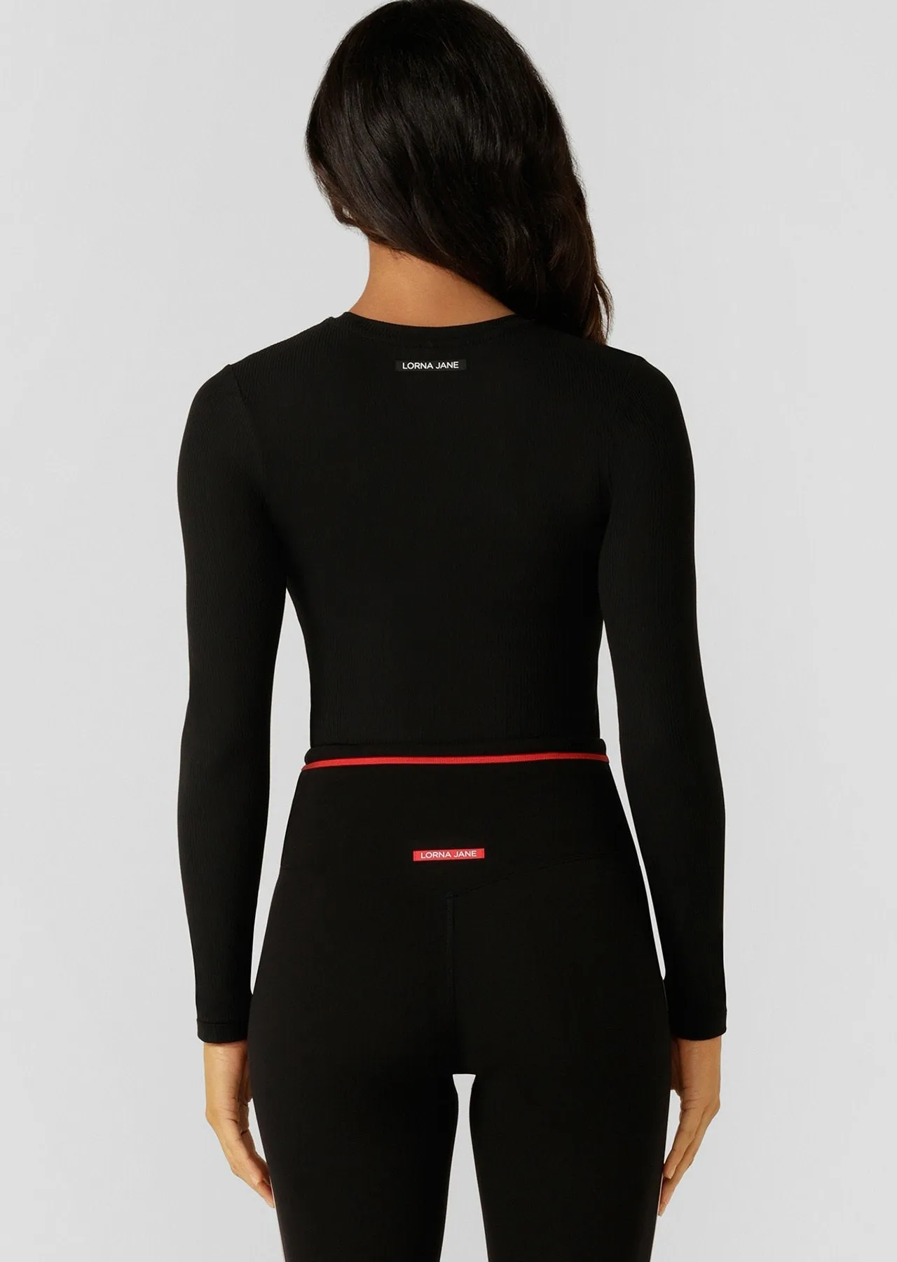 Ultimate Comfort Anti-Odour LS Rib Top | Black