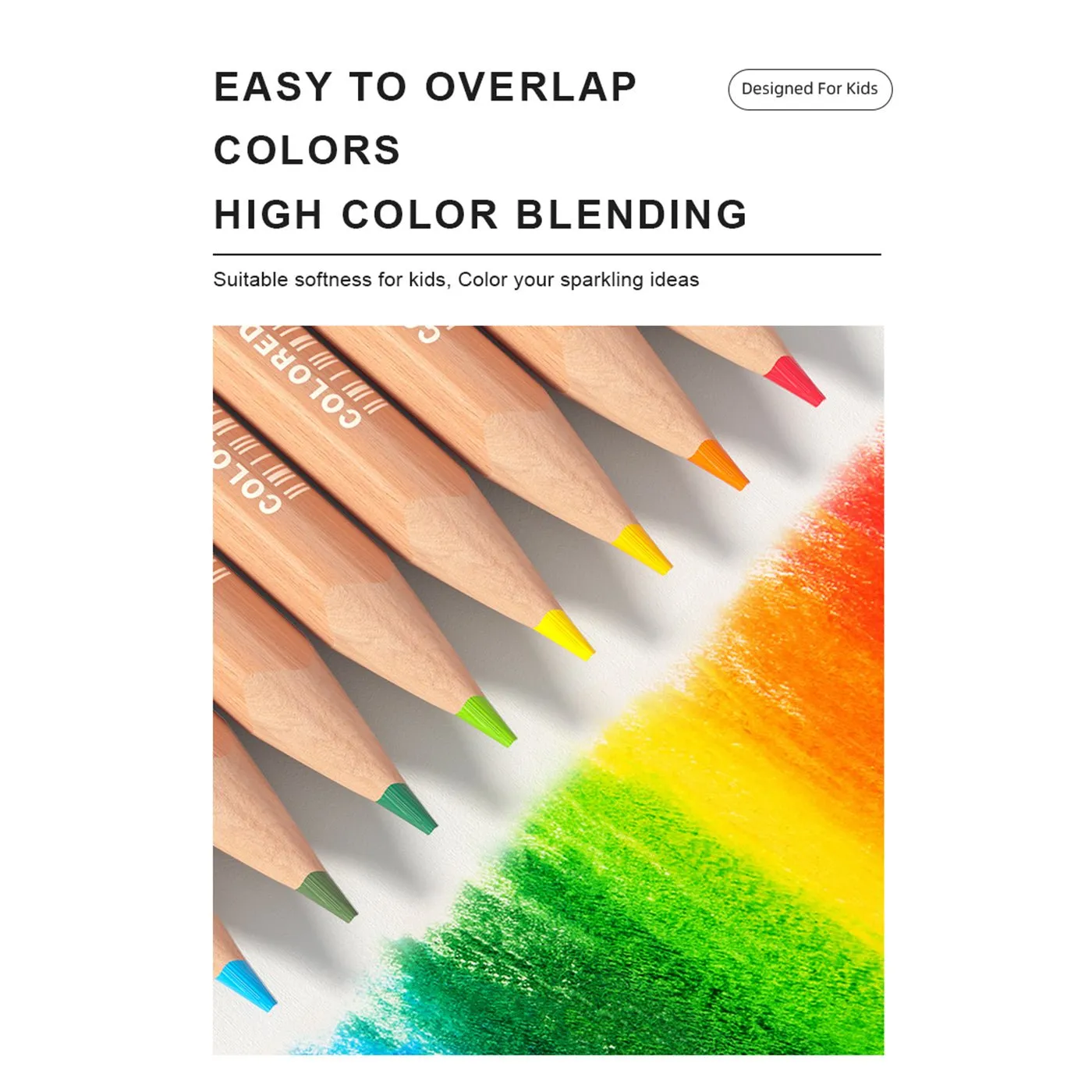 Vibrant Colored Pencil 24 Colors