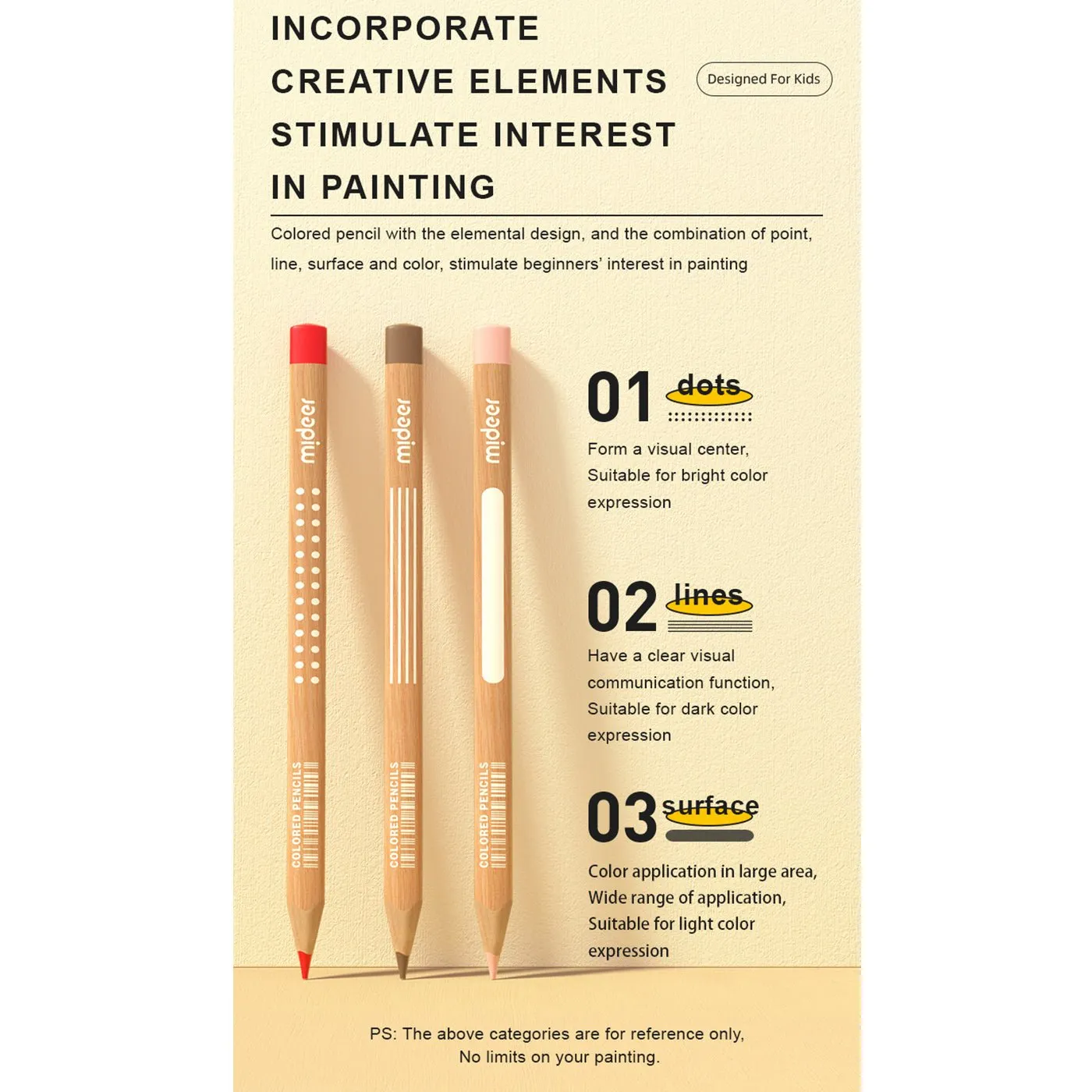 Vibrant Colored Pencil 24 Colors