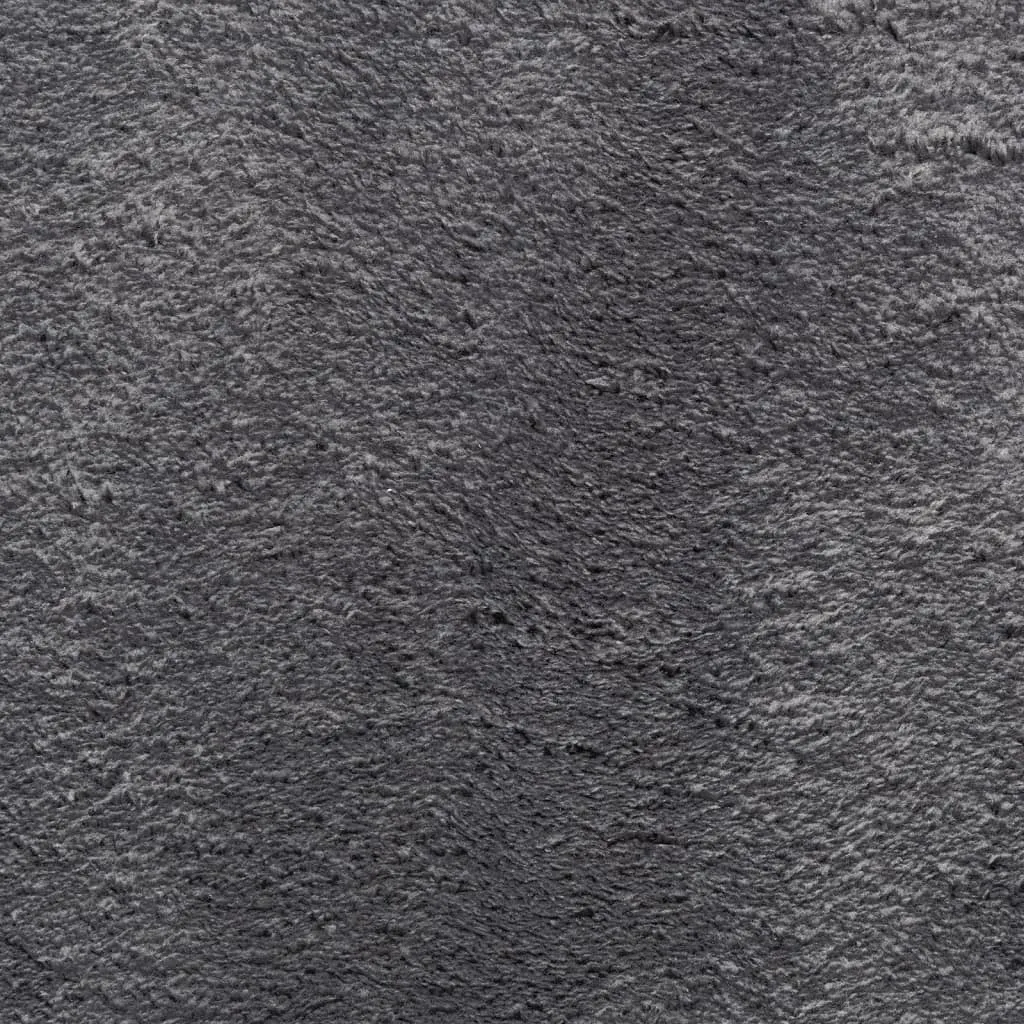 vidaXL HUARTE Anthracite Short Pile Rug - Ultra-Soft, Machine Washable, Non-Slip 200x280 cm - Perfect for Modern Living Spaces
