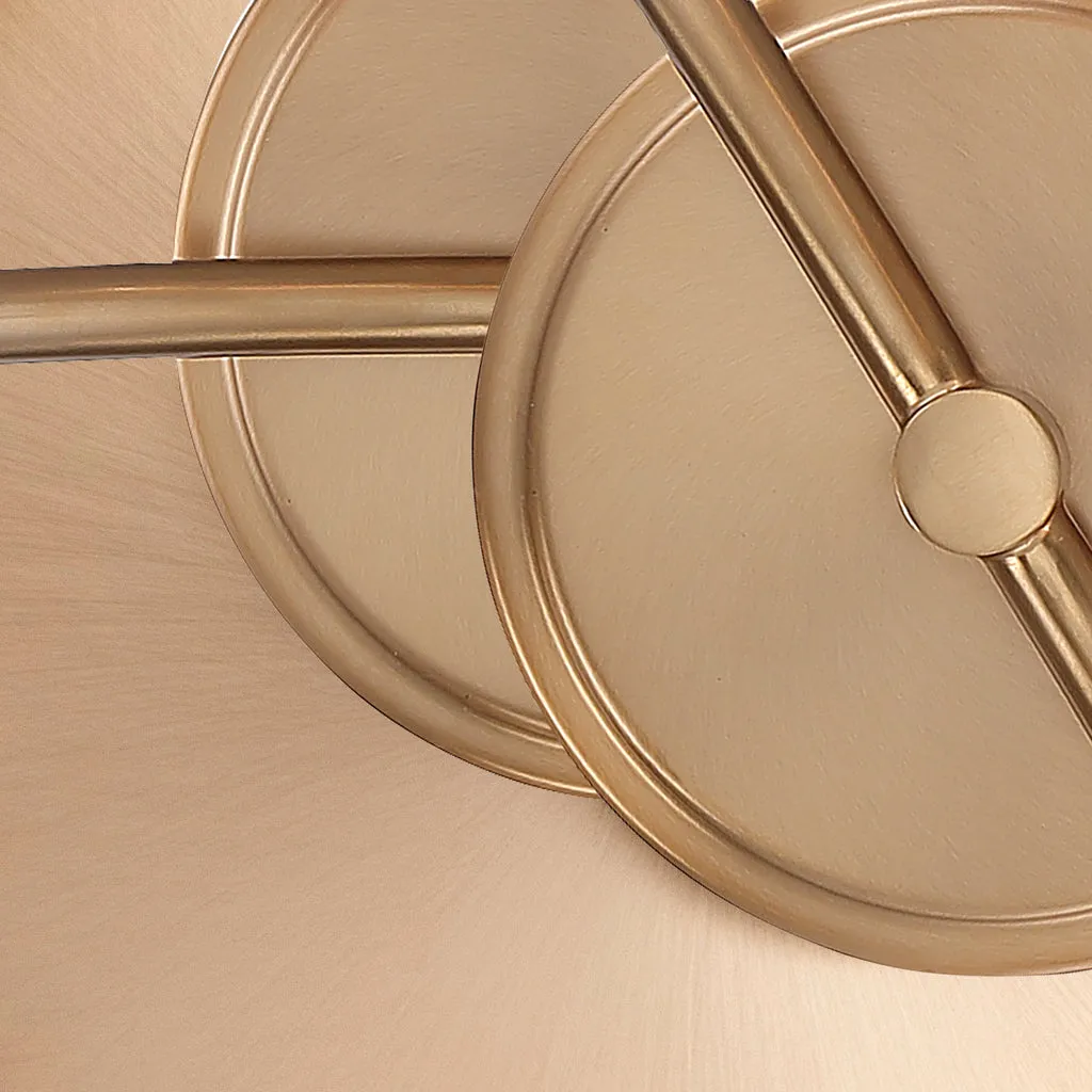 Voss 1 Light Luxe Gold Semi Flush Mount