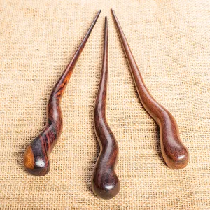Wavy Wooden Hair Stick