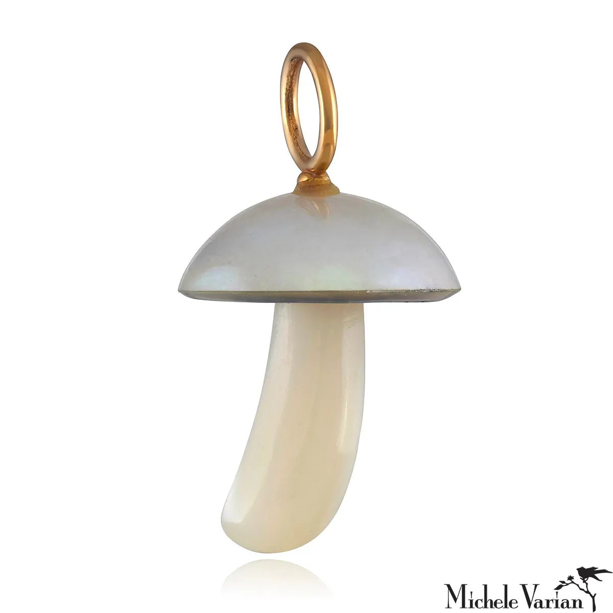 White Pearl Magic Mushroom Charm