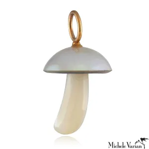 White Pearl Magic Mushroom Charm