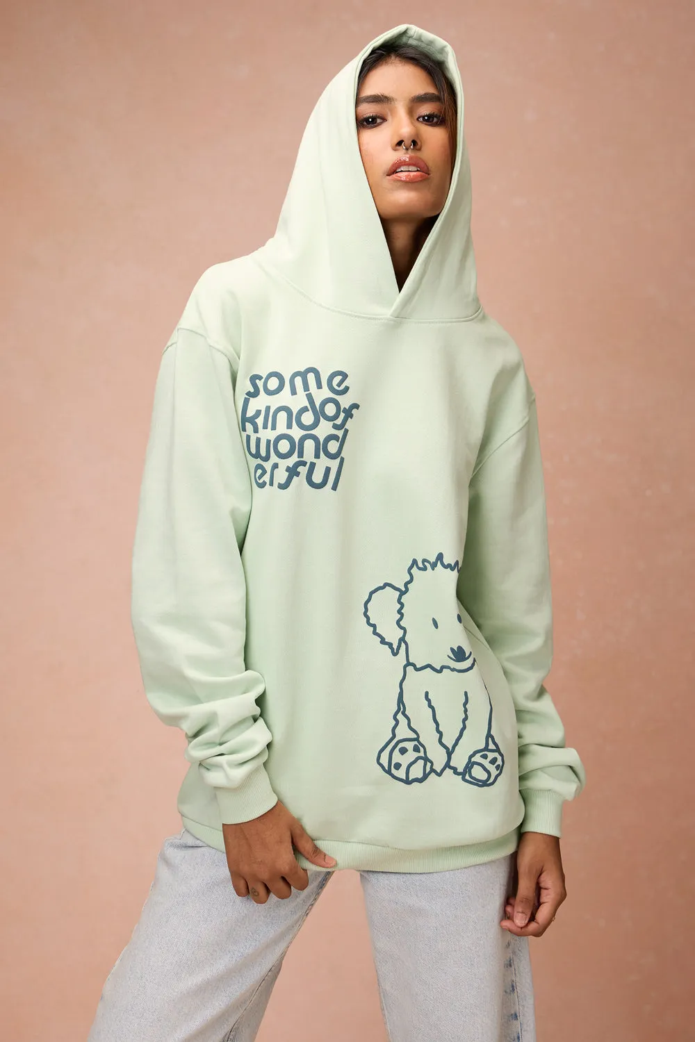 Women's Mint Green Dog Loves Me Hoodie