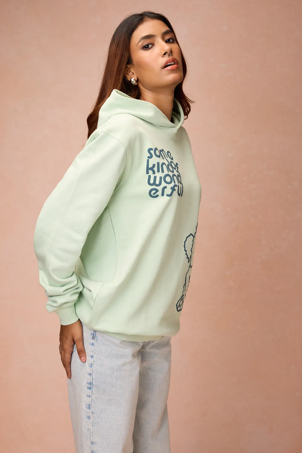 Women's Mint Green Dog Loves Me Hoodie